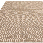 Global 200x290cm Cream Lattice Rug