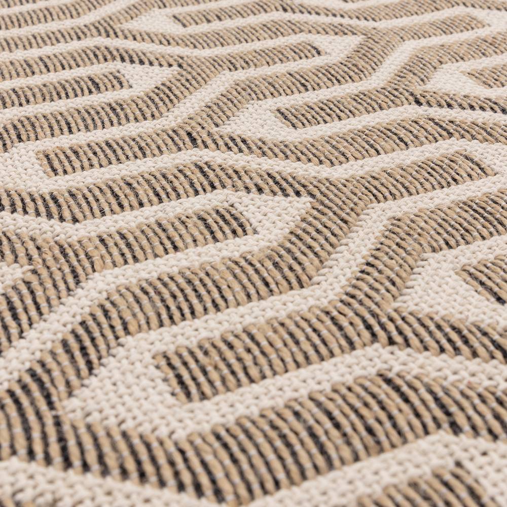 Global 200x290cm Cream Lattice Rug