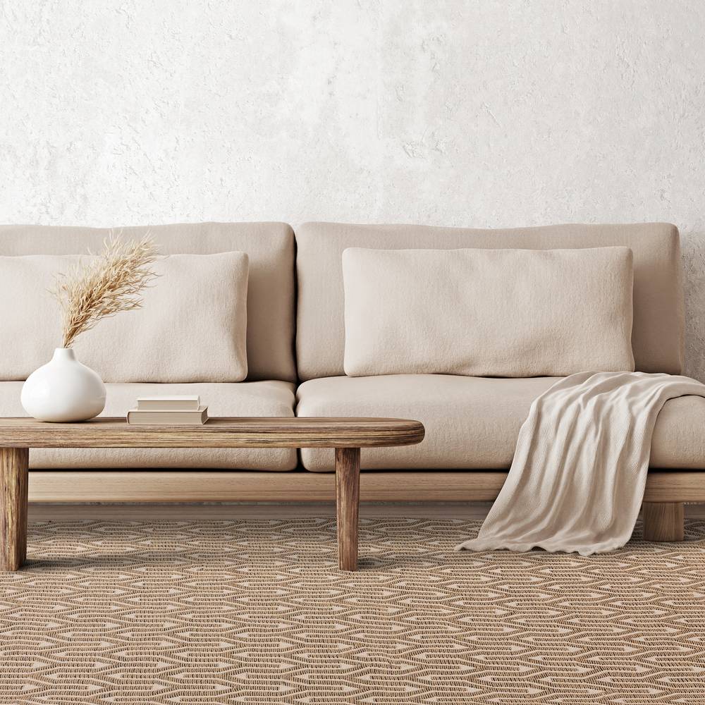 Global 200x290cm Cream Lattice Rug