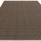 Global 120x170cm Black Mosaic Rug