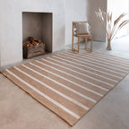 Global 120x170cm Cream Stripe Rug
