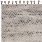 Nepal 200x290cm Grey/Black Diamond Rug Rug