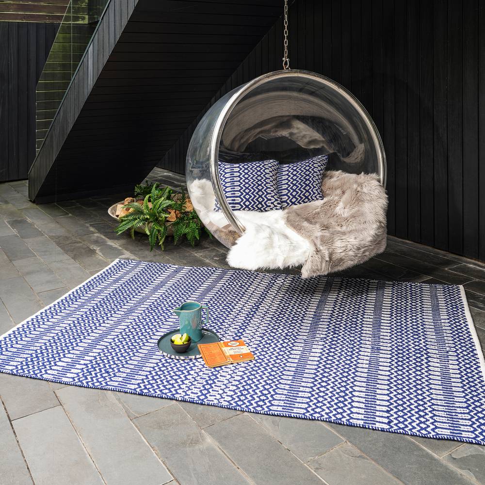 Halsey Rug 120x170cm Blue Rug