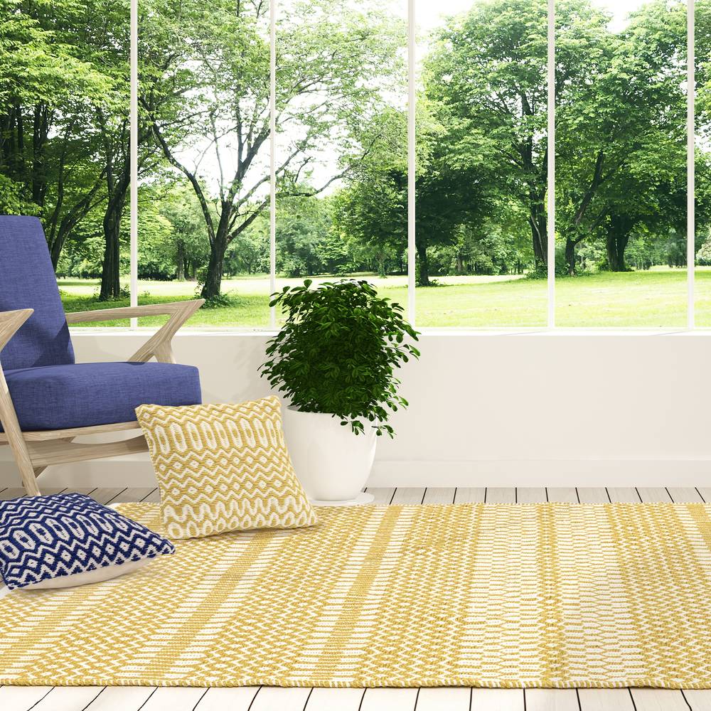 Halsey Rug 200x290cm Mustard Rug
