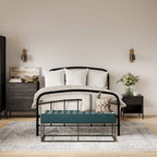 Halston 5.0 Kingsize Black Bed, lifestyle