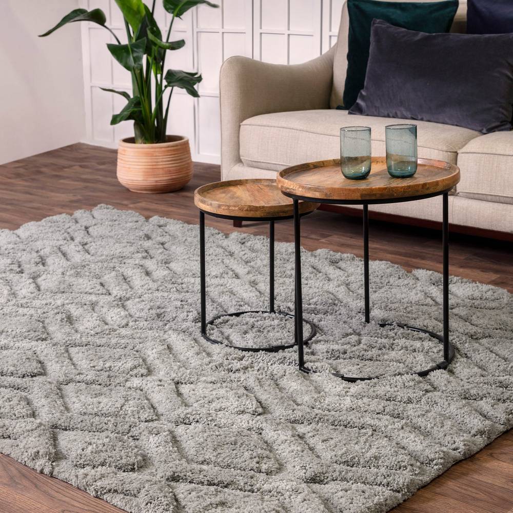 Harrison 200x290cm Silver Rug Rug
