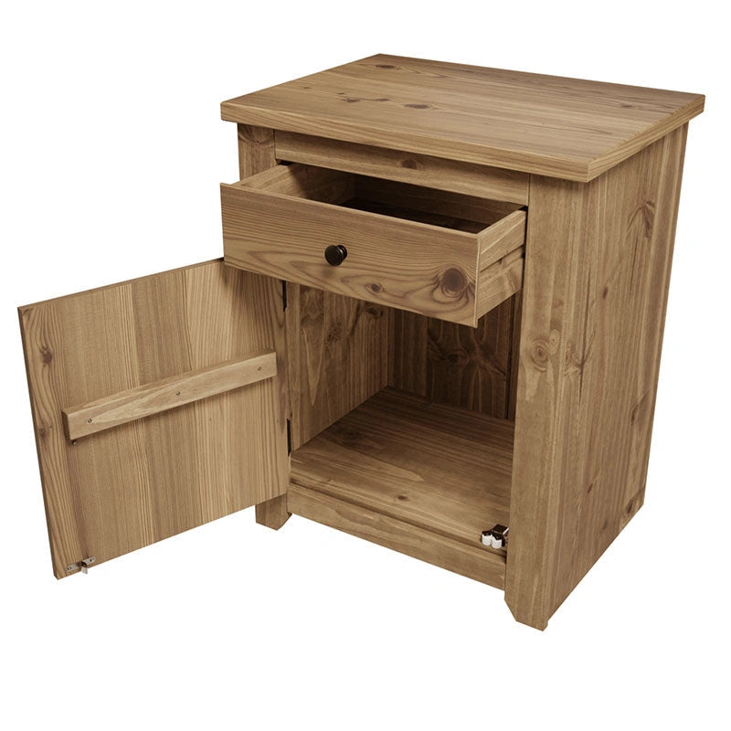 Havana Bedside Cabinet Pine