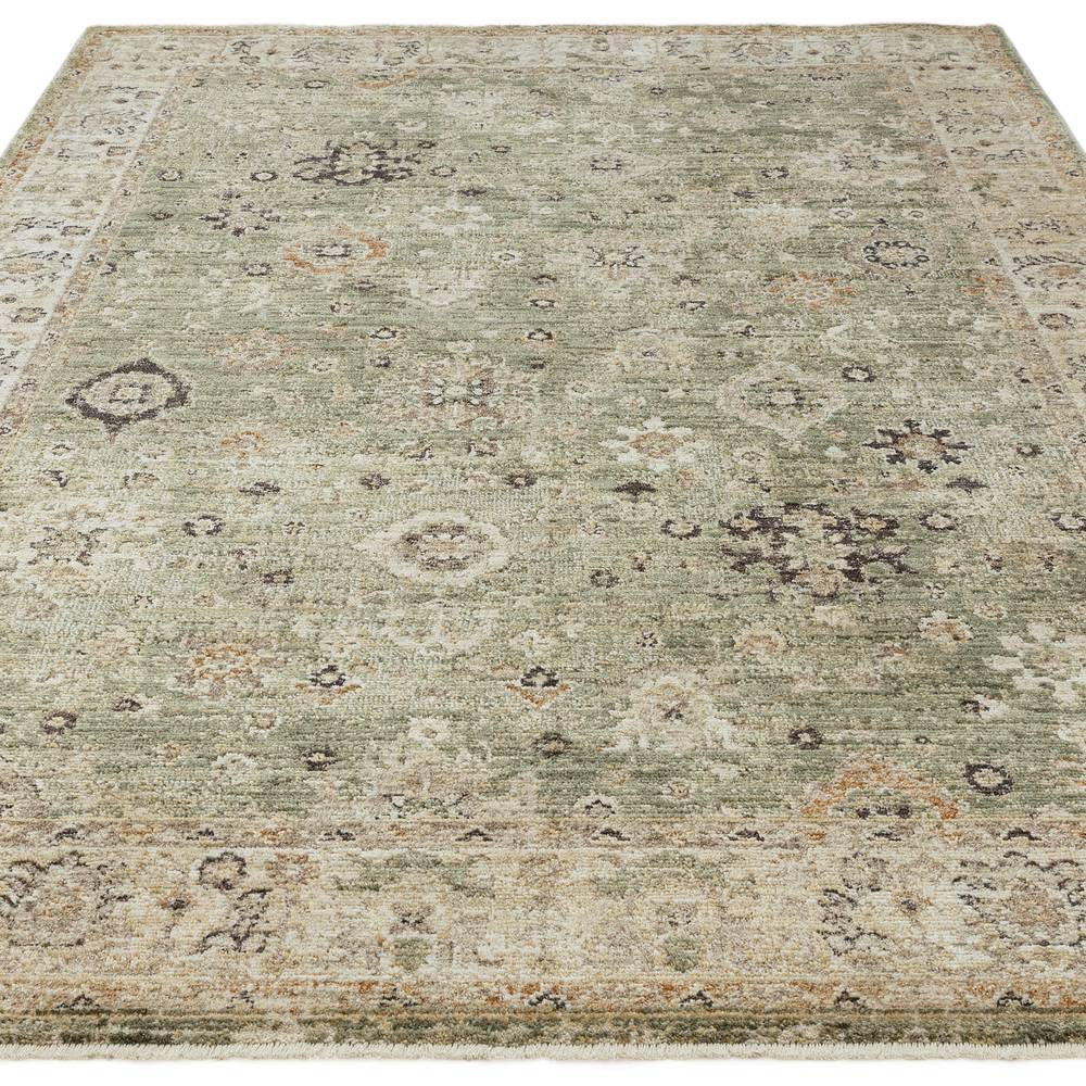Heriz  160x240cm Ornate Green Rug