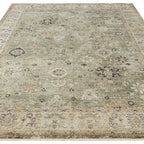 Heriz  160x240cm Ornate Green Rug