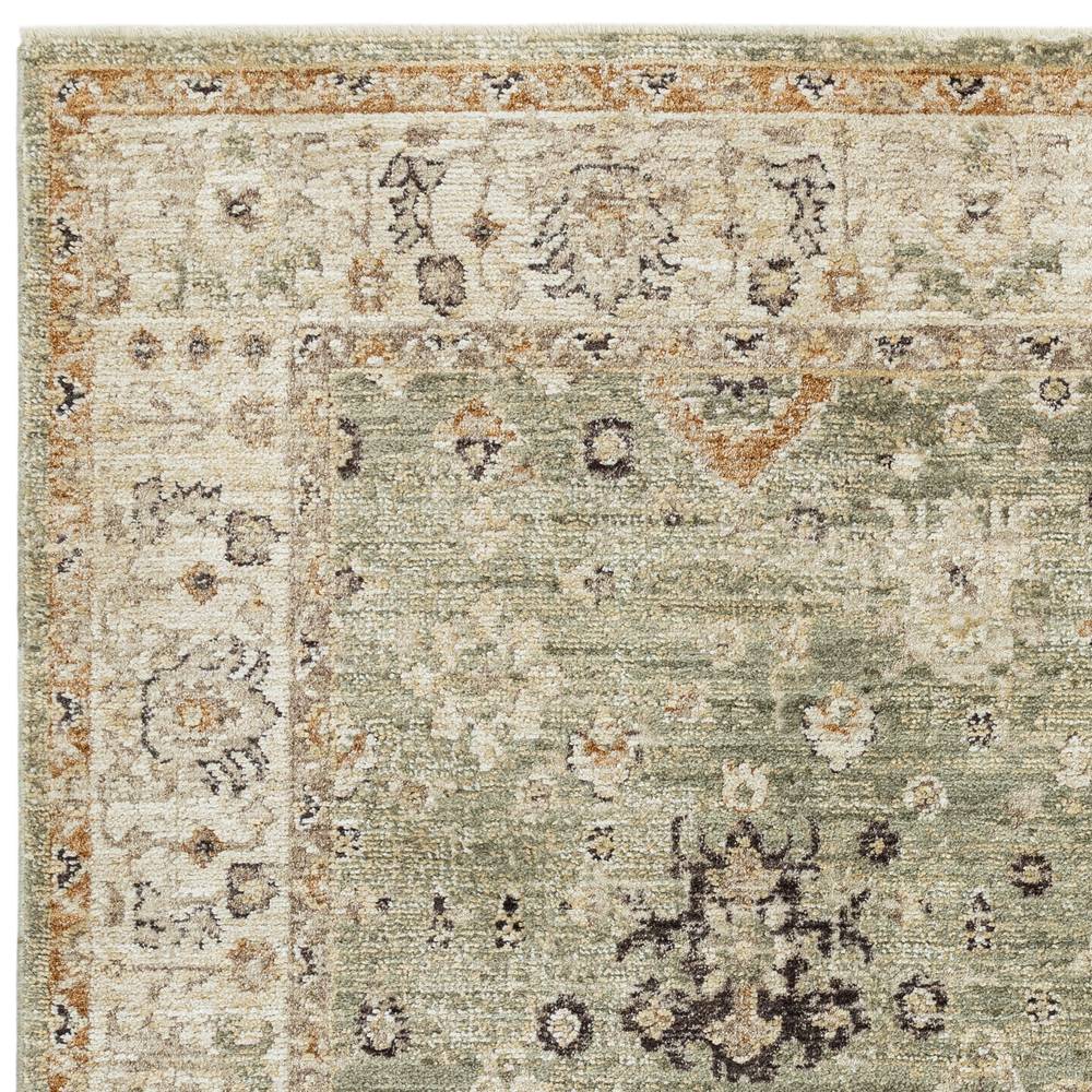 Heriz  080x160cm Ornate Green Rug