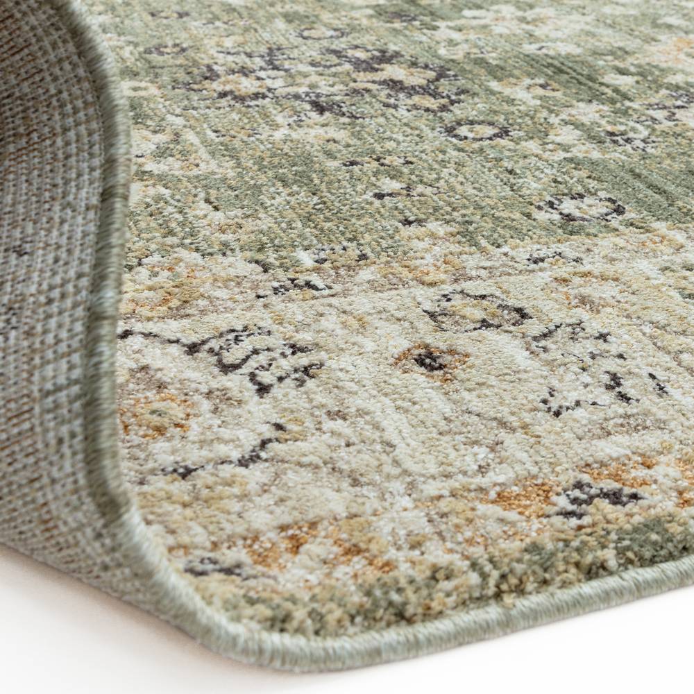 Heriz  080x160cm Ornate Green Rug
