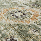 Heriz  067x240cm Ornate Green Rug