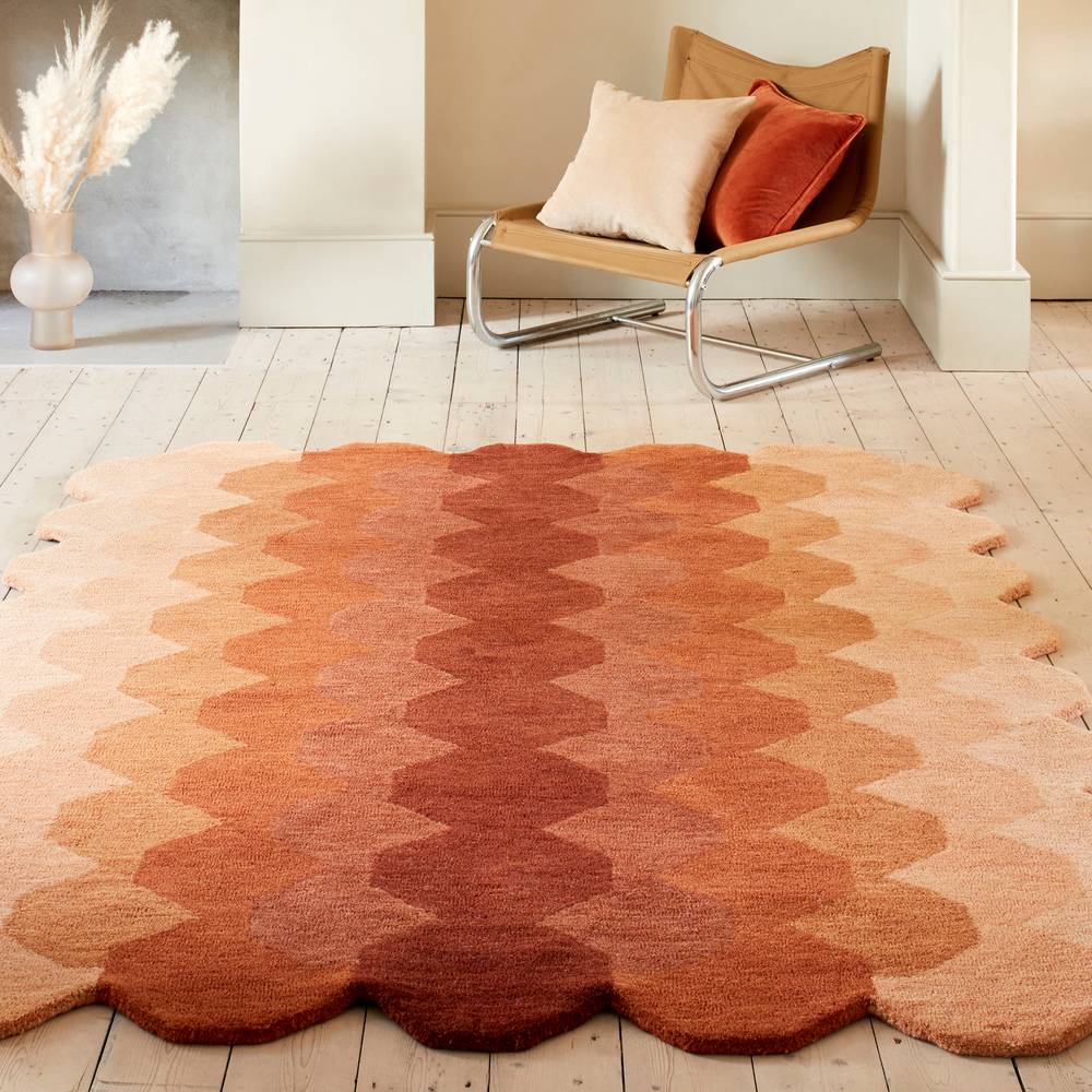 Hive 120x170cm Rust Rug