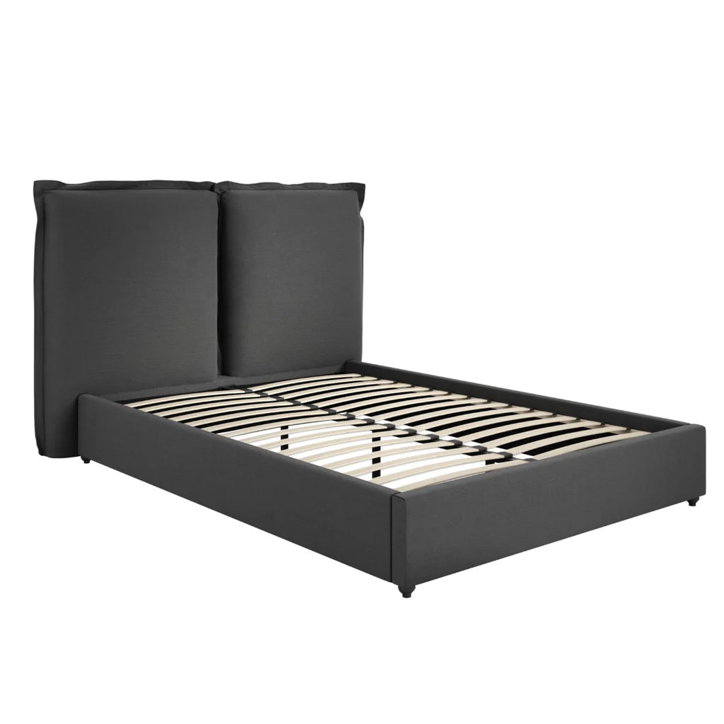 SUNDAY DEEP GREY KING SIZE BED