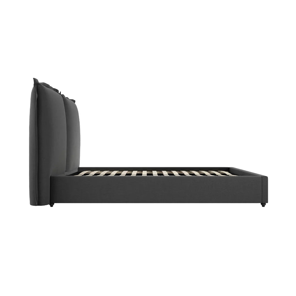 SUNDAY DEEP GREY KING SIZE BED