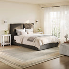 SUNDAY DEEP GREY KING SIZE BED