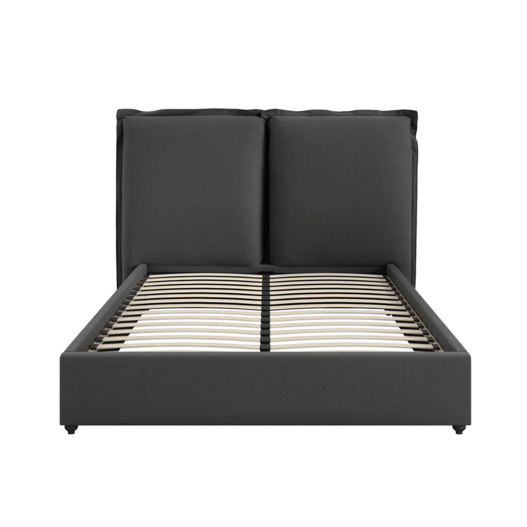 SUNDAY DEEP GREY KING SIZE BED