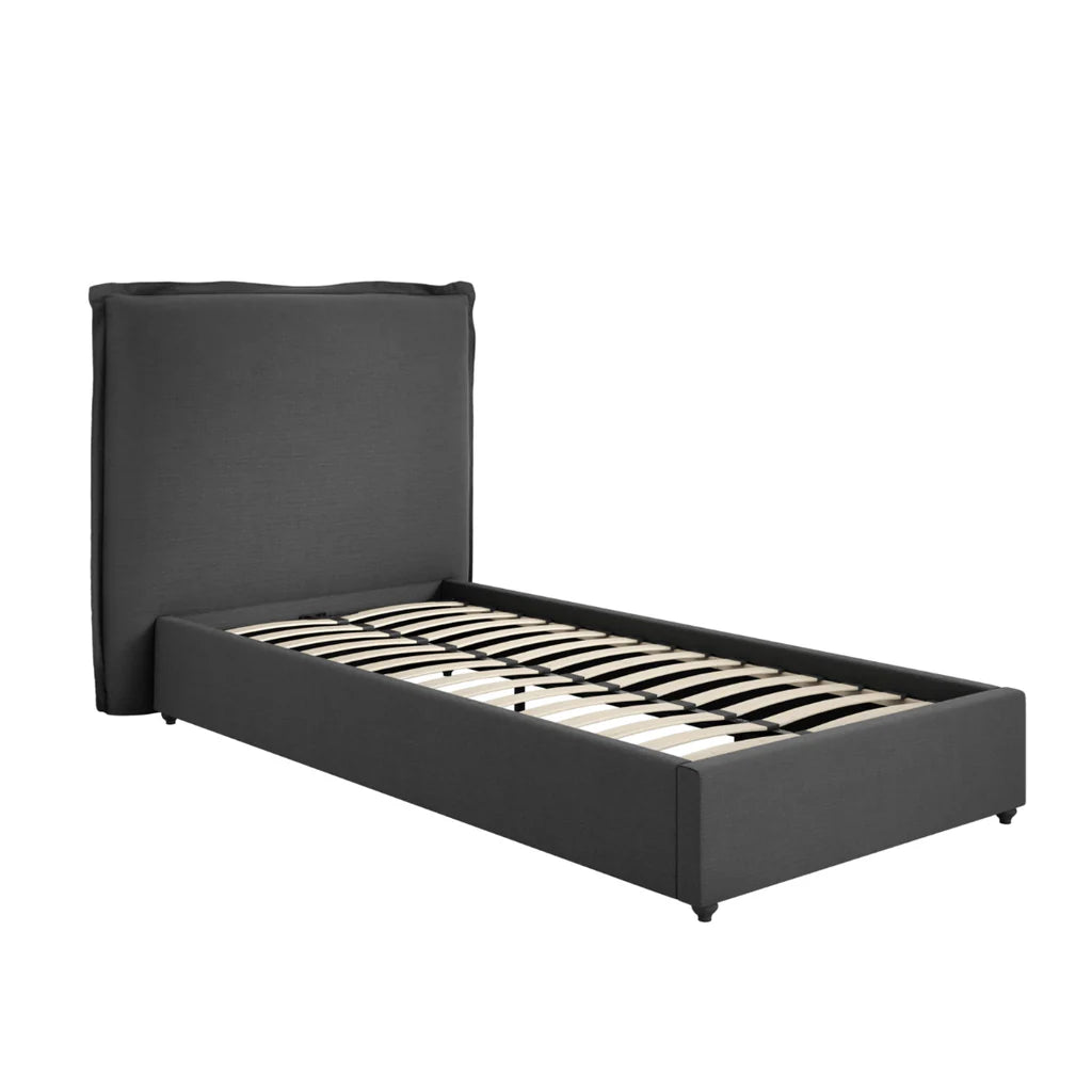 SUNDAY DEEP GREY SINGLE BED