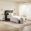 SUNDAY DEEP GREY SINGLE BED
