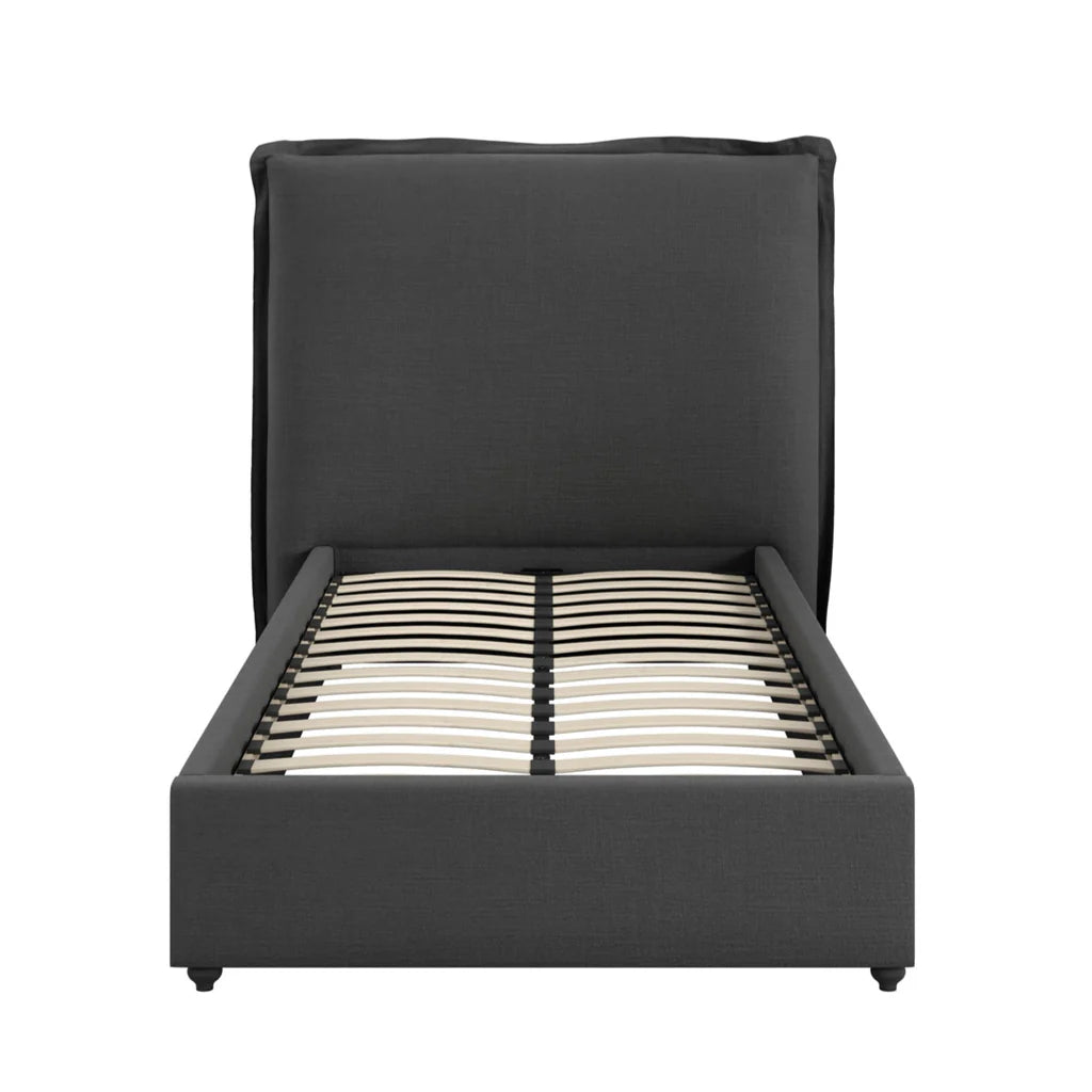 SUNDAY DEEP GREY SINGLE BED