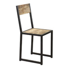 Ironbridge Industrial Metal & Wood Dining Chair (Sold in Pairs)