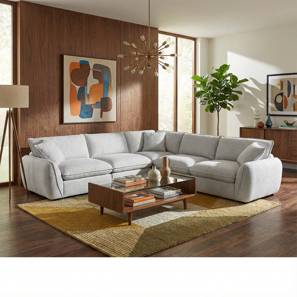 Berlin Sofa Beige Large Corner