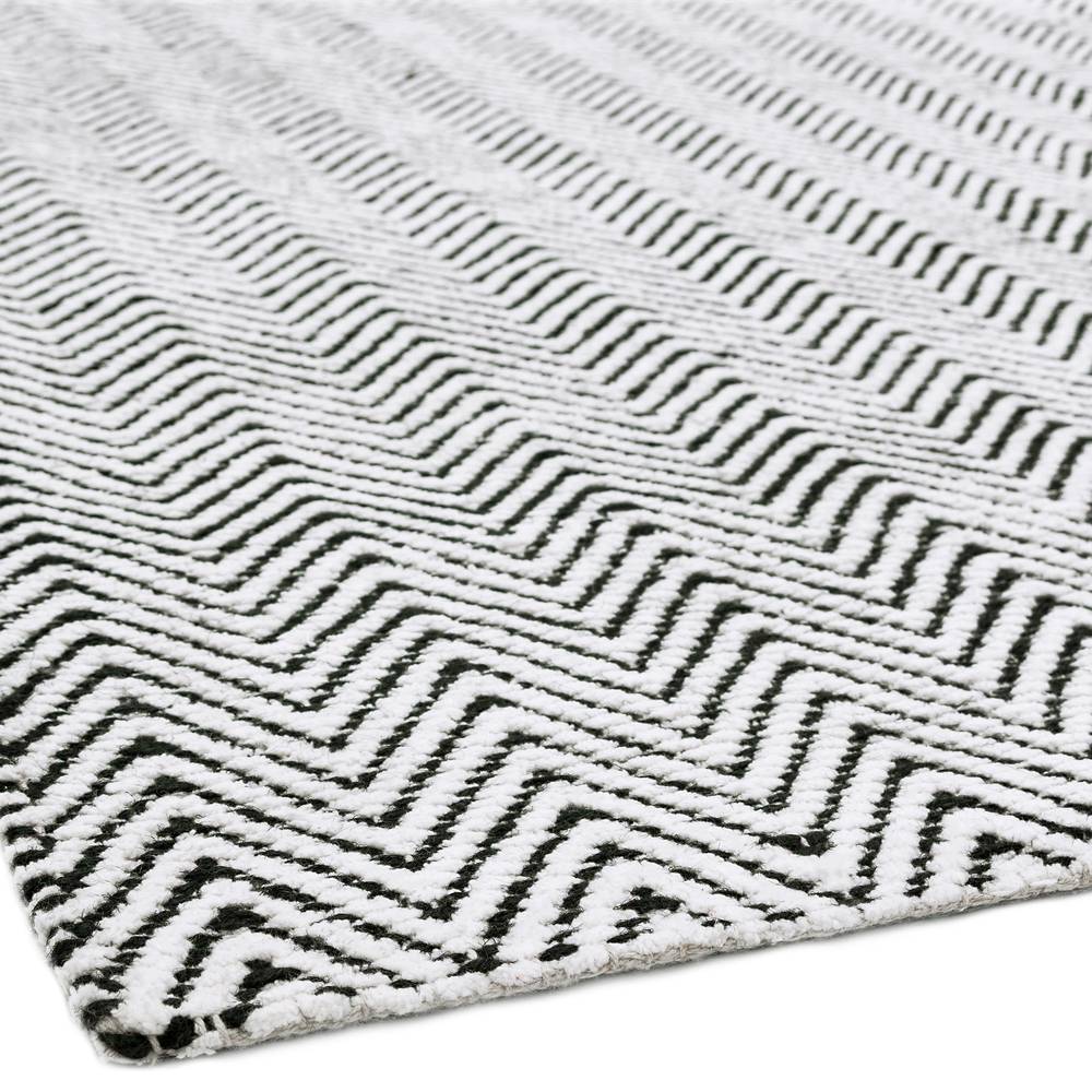 Ives Rug 100x150cm Black White Rug