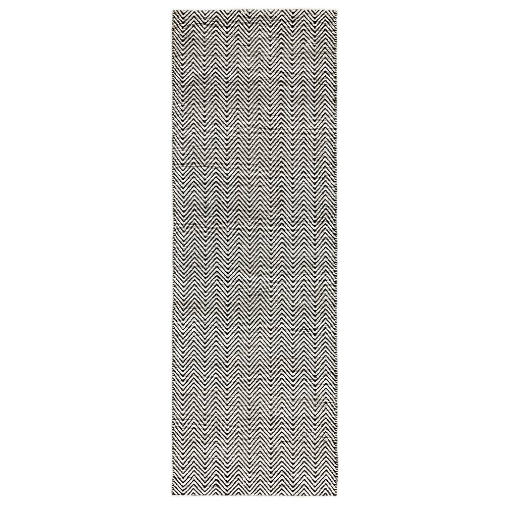 Ives Runner 066x200cm Black White Rug