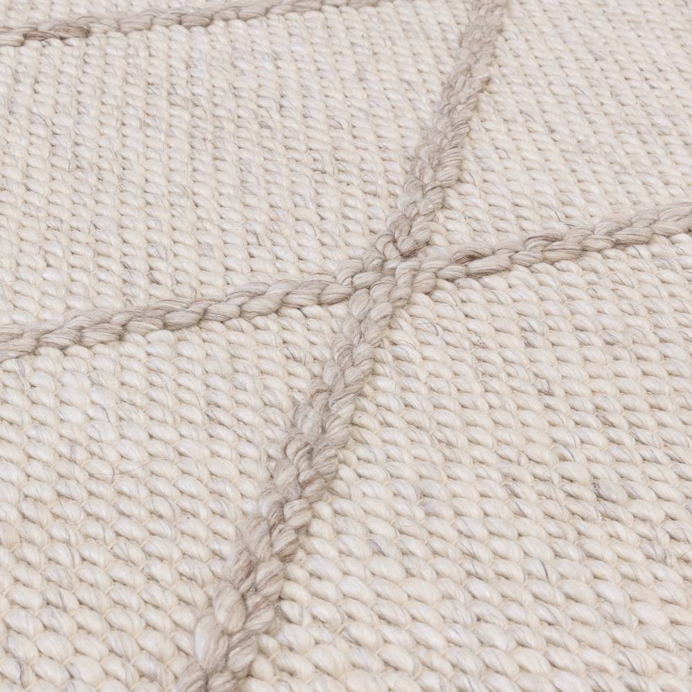 Katherine Carnaby Coast Diamond Rug 240x340cm 02 Cream Rug