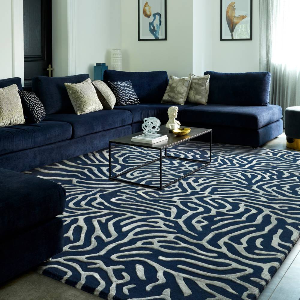 Katherine Carnaby Coral 200x300cm Blue Rug