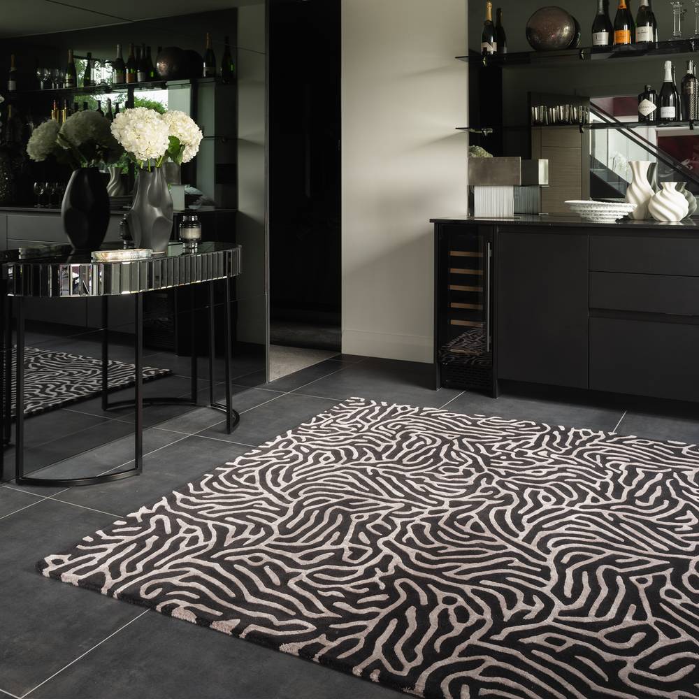Katherine Carnaby Coral 170x240cm Gunmetal Rug