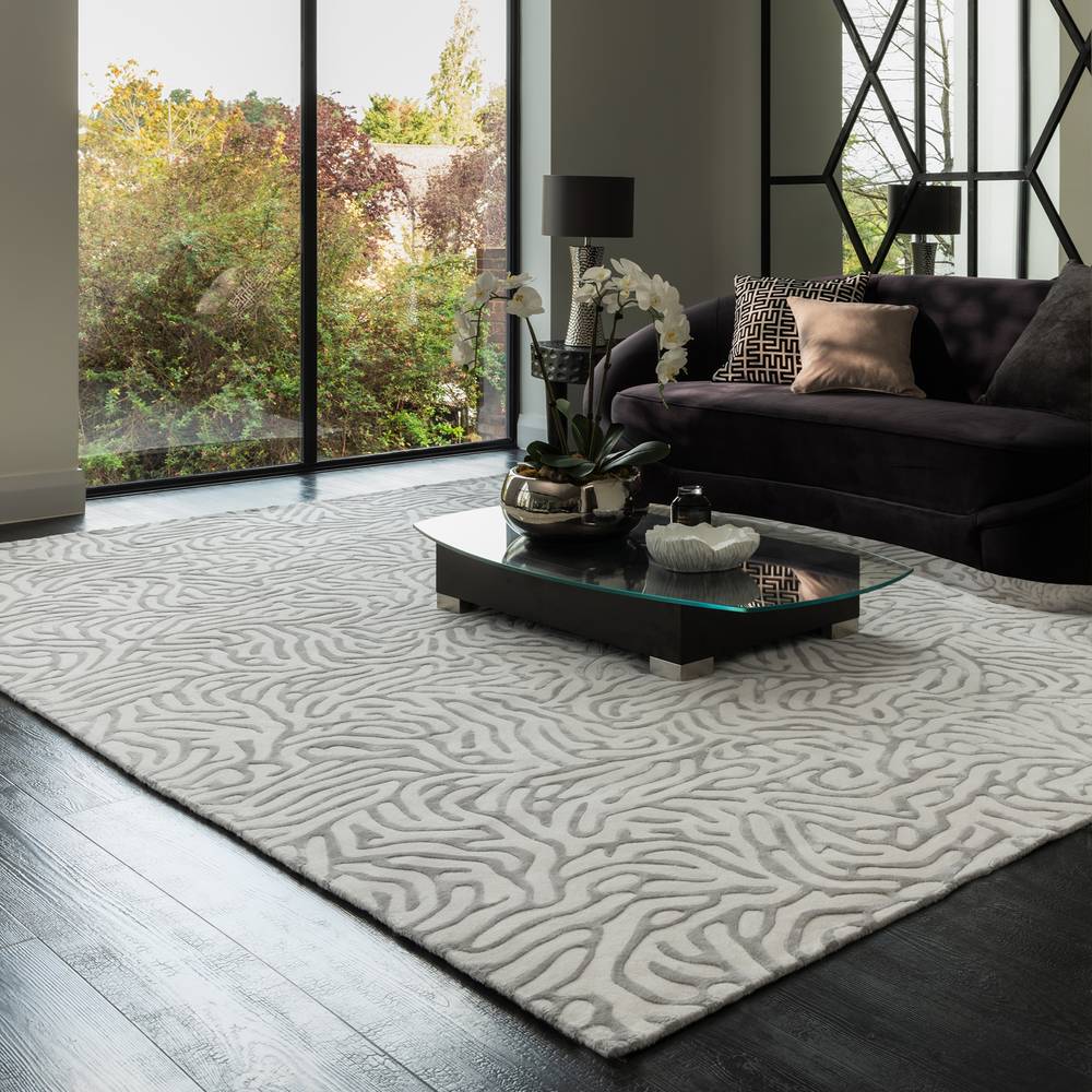 Katherine Carnaby Coral 200x300cm Silver Rug