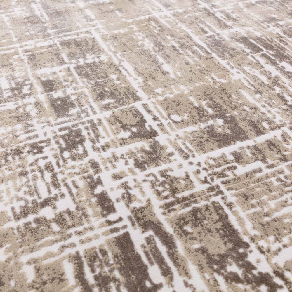Kuza 080x150cm Abstract Beige Rug