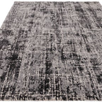 Kuza 080x150cm Abstract Black Rug