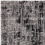 Kuza 200x290cm Abstract Black Rug