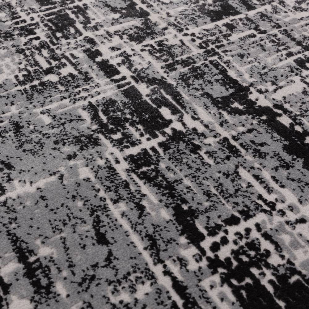 Kuza 160x230cm Abstract Black Rug