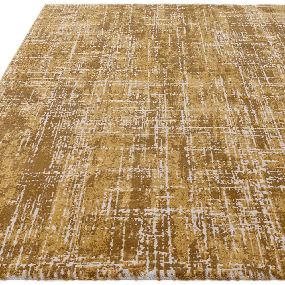 Kuza 120x170cm Abstract Gold Rug