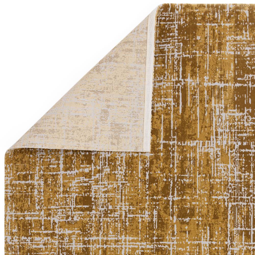 Kuza 200x290cm Abstract Gold Rug