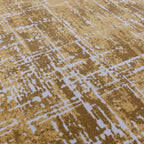 Kuza 160x230cm Abstract Gold Rug