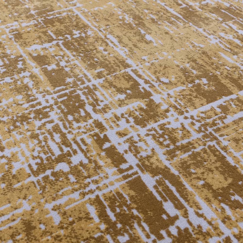 Kuza 200x290cm Abstract Gold Rug