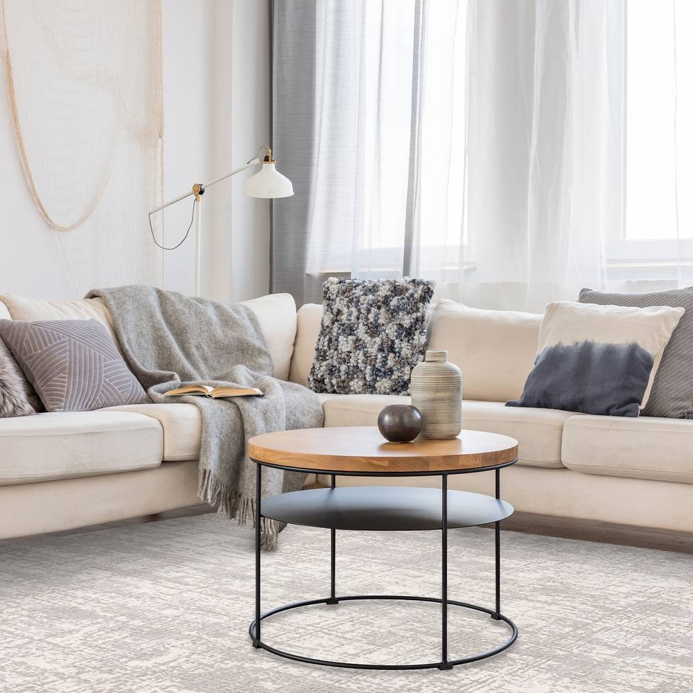 Kuza 200x290cm Abstract Grey Rug