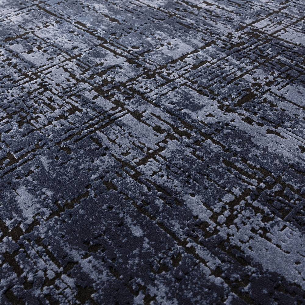 Kuza 200x290cm Abstract Navy Rug