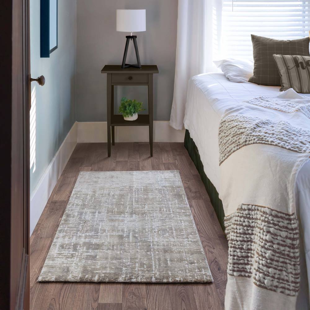 Kuza 240x340cm Abstract Beige Rug