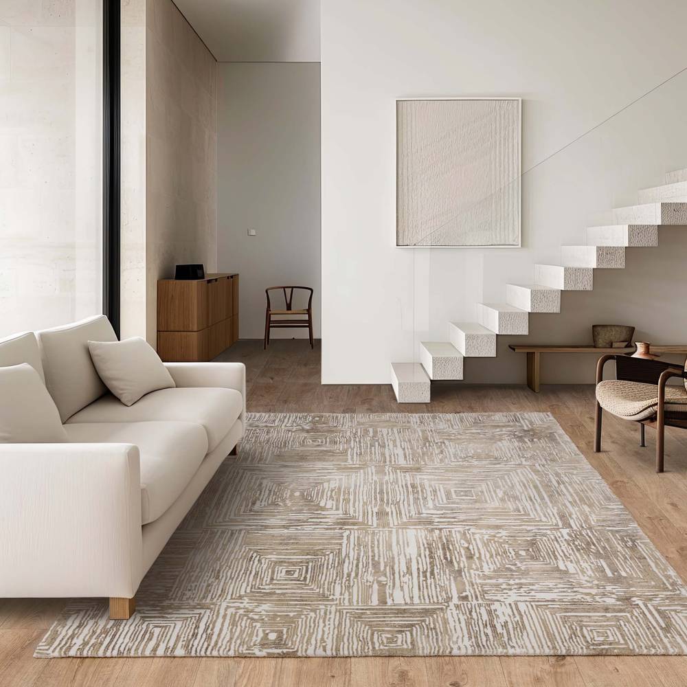 Kuza 120x170cm Portrait Beige Rug