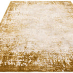 Kuza 120x170cm Border Gold Rug