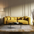 Kuza 200x290cm Border Gold Rug