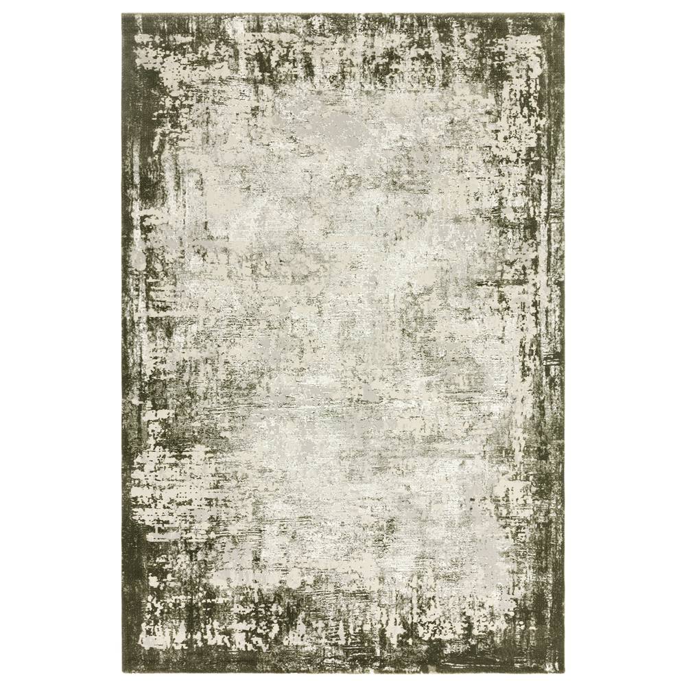 Kuza 240x340cm Border Green Rug