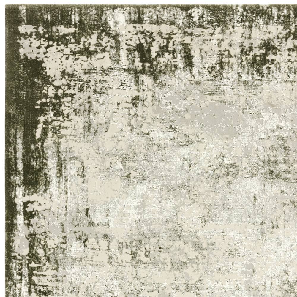 Kuza 200x290cm Border Green Rug