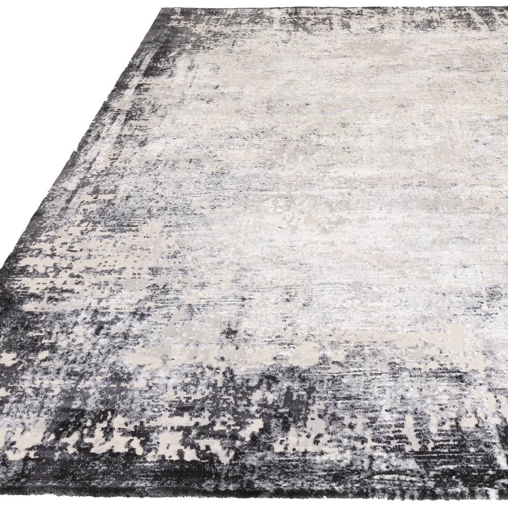 Kuza 160x230cm Border Grey Rug