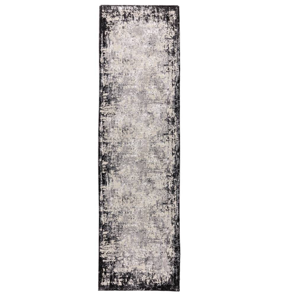 Kuza 200x290cm Border Grey Rug